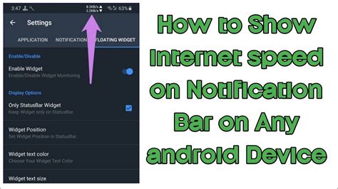 How To Show Internet Speed On Notification Bar On Any Android Device