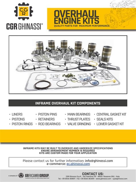 OVERHAUL - Engine Kits 1 PDF | PDF | Piston | Vehicle Technology