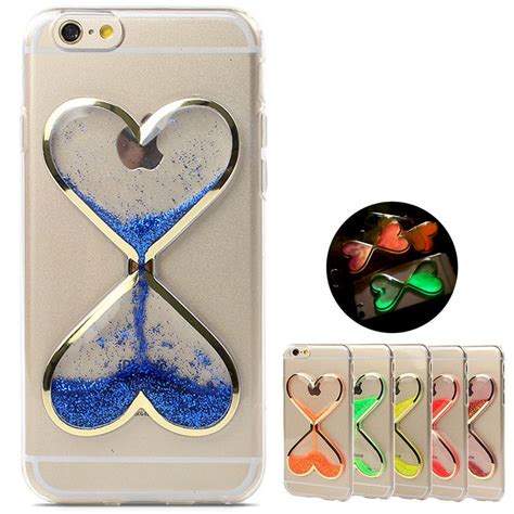 Buy Love Heart Dynamic Liquid Glitter Phone Case For