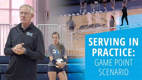 Serving in practice: Game point scenario - The Art of Coaching Volleyball