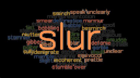 SLUR: Synonyms and Related Words. What is Another Word for SLUR? - GrammarTOP.com