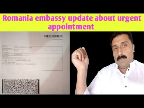 Romania Embassy Urgent Appointment Update Romania Embassy YouTube