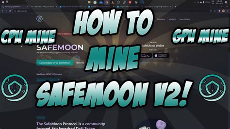 How To Mine Safemoon V Sfm Tutorial Gpu Cpu Mining Youtube