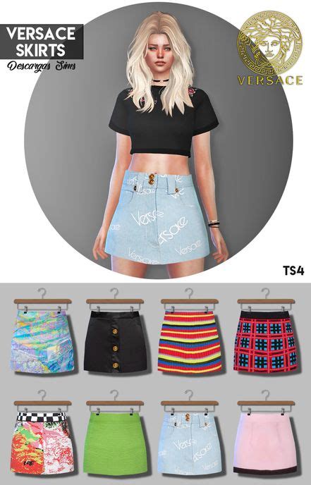 Skirts Página web de descargassims ts4cc Sims 4 teen Sims 4 Clothes