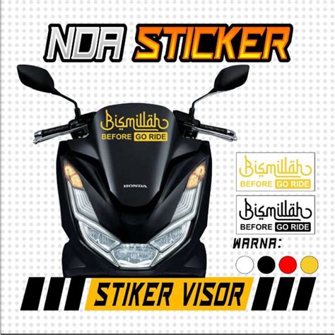 Jual Cutting Sticker Stiker Visor Nmax Stiker Custom Stiker