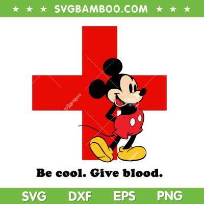 Mickey Blood Donation Svg Png