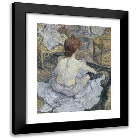 Henri De Toulouse Lautrec X Black Modern Framed Museum Art Print