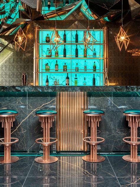 Londons Futuristic Home Bar Interior Design Bar Interior Design