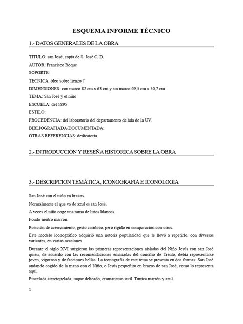 Esquema Informe TÉcnico Pdf