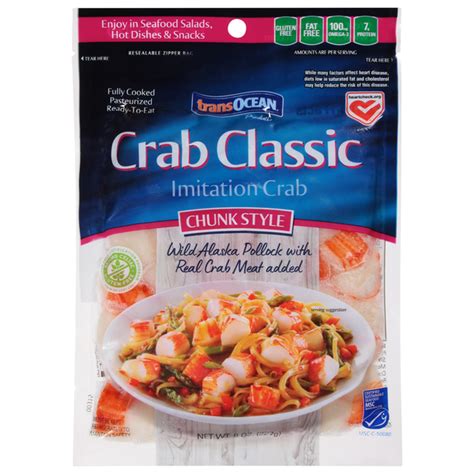 Woodman S Food Markets Trans Ocean Imitation Crab Crab Classic Chunk