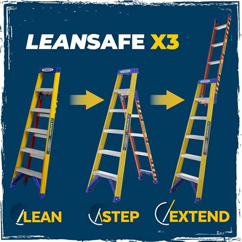 Werner Leansafe X Multi Purpose In Fibreglass Ladder