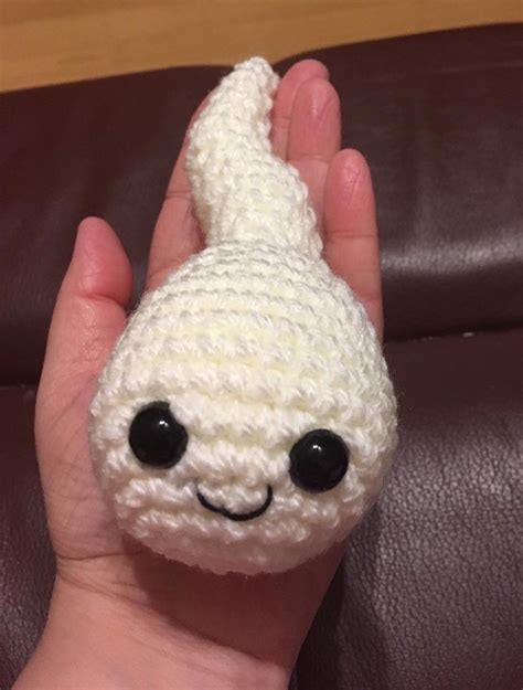 Crochet Sperm Plush Sex Education Vasectomy T Little Etsy