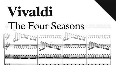 Vivaldi The Four Seasons Op Sheet Music Youtube