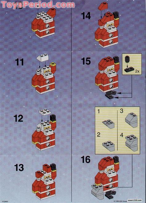 LEGO 1127 Santa Instructions and Parts List