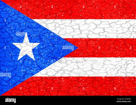 Puerto Rico Grunge Style Flag Stock Photo Alamy