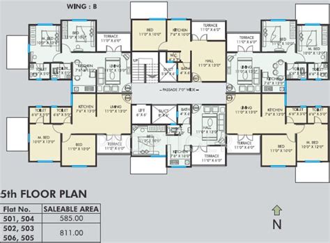 1 2 Bhk Cluster Plan Image Bhandari Associates Nea Pure Homes For