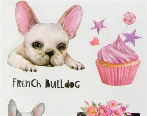 French Bulldog Stickers French Bulldog Washi Tape Bulldog - Etsy