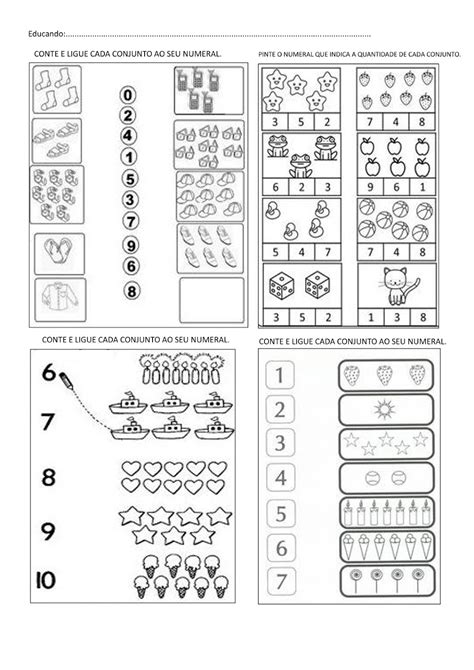 Atividade Numeros Ate 10 - BEL CARDOZO: ATIVIDADE NÚMEROS ATÉ 10 /ATIVIDADE CONTAR ATÉ 10