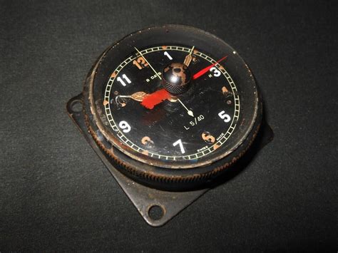 Ww Ii British Raf Aircraft 6a 579 Smith Cockpit Clock Mk Ii Spitfire Nice