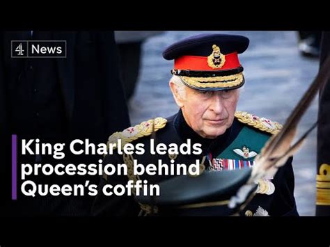 King Charles And His Siblings Walk Behind Queens Coffin The Global