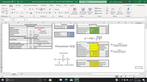 Ejercicio De EOQ Aplicado A Un Problema Real Platzi