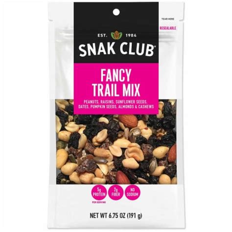 Snak Club All Natural Fancy Trail Mix Non Gmo 675 Ounces 6 Pack 5