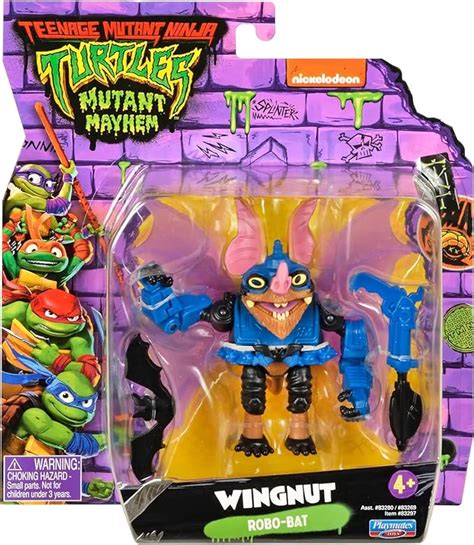 Playmates Toys Figura De Acción Básica De Tortugas Ninja Mutant Mayhem De 4 Pulgadas Amazon