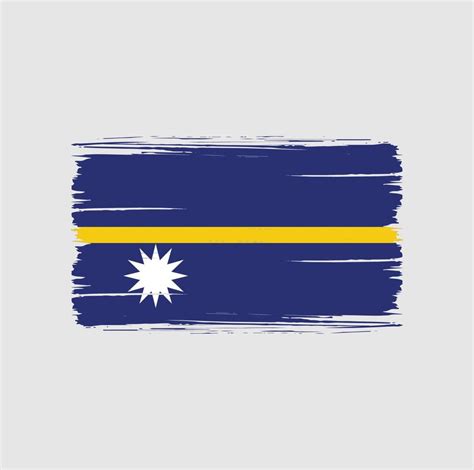 Pinceladas De Bandeira Nauru Bandeira Nacional 7156925 Vetor No Vecteezy