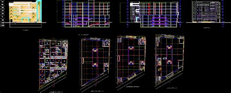 Planos De Torre Vivienda Multifamiliar En Dwg Autocad Vivienda