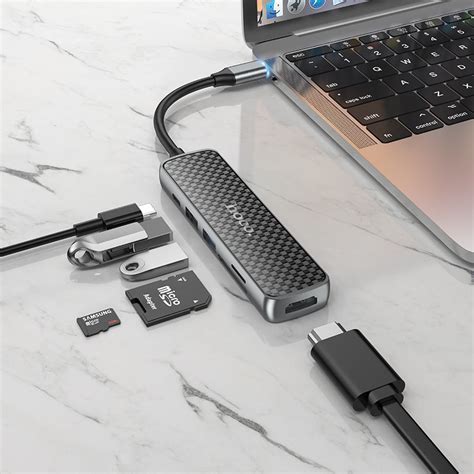 Hoco HB24 6-in-1 Multimedia USB Type-C Hub Price In BD