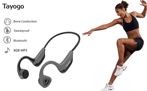 Tayogo S Casque Conduction Osseuse Bluetooth Ip Mp Player