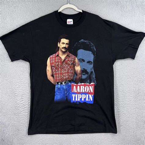 Autographed Aaron Tippin Shirt Mens Xl Vintage Single Stitch Made In