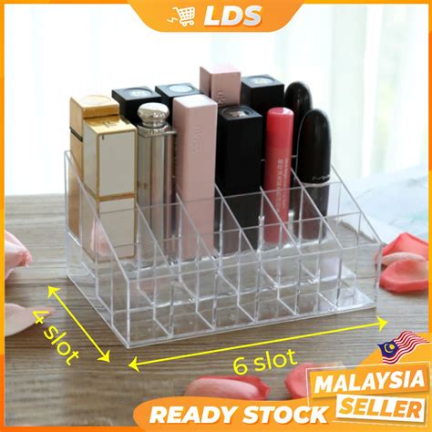 Sims Malaysia Lipstick Holder Display Stand Clear Acrylic Cosmetic