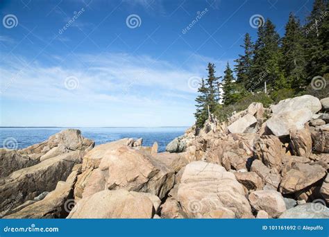 Bar Harbor in the Acadia National Park Stock Photo - Image of atlantic ...