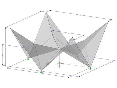 Model Fpc Prismatic Folded Structure Systems Cross