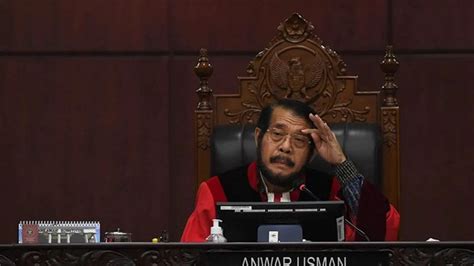 Usai Dicopot Dari Ketua MK Anwar Usman Saya Sudah Bilang Jabatan Itu