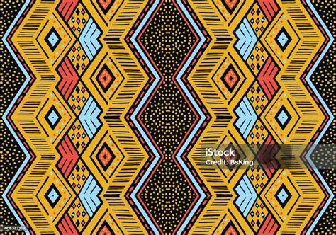 Geometric Folklore Ornament Tribal Ethnic Vector Texture Seamless