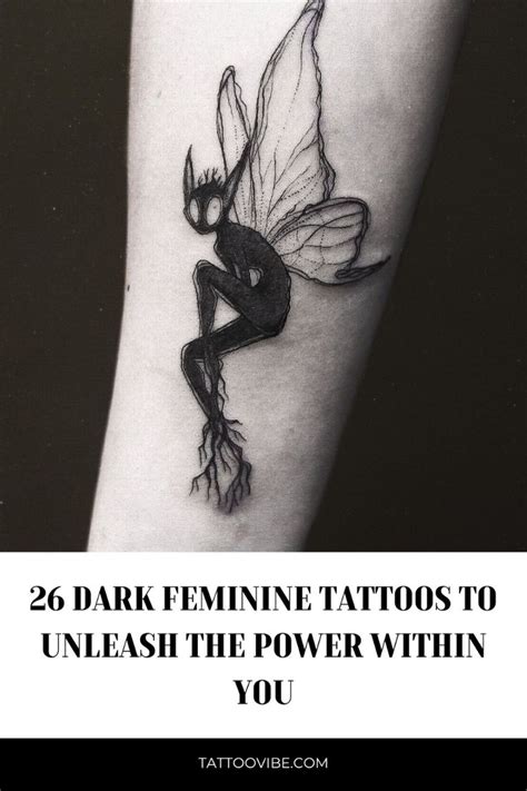 26 Dark Feminine Tattoos To Unleash The Power Within You In 2024