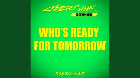 Cyberpunk Edgerunners Whos Ready For Tomorrow Cover Youtube