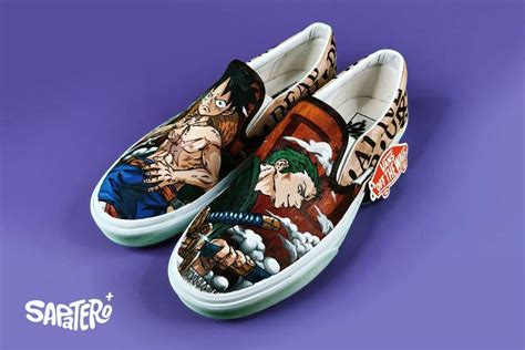 One Piece Luffy X Zorro Handpainted Shoes Men S Fashion Footwear