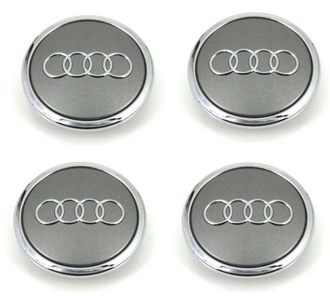 Audi Srebrne Dekle Dekielki Mm Logo Centrum Kpl B A Kapsle Za