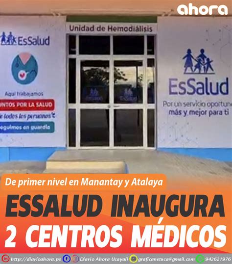 Essalud Inaugura 2 Centros Médicos Diario Ahora