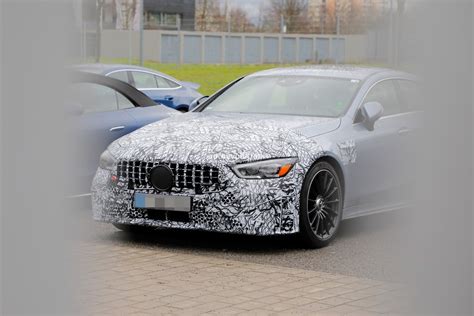 2024 Mercedes Amg Gt 4 Door Coupe Spied With Revised Front End Autoevolution