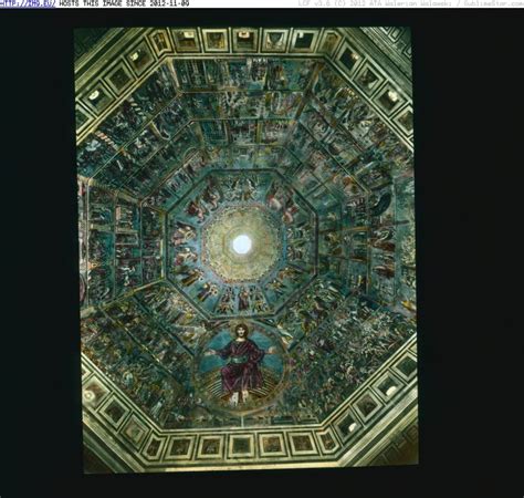 Pic Florence John Ceiling Coppo Marcovaldo Mosaic Baptistery