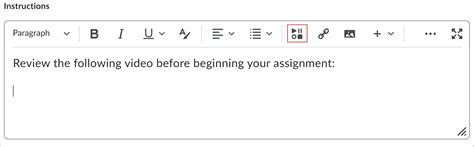 Crear E Insertar Una Nota De Video En El Editor De Brightspace