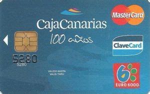 Bank Card Caja Canarias 100 años Caja Insular de Ahorros de Canarias