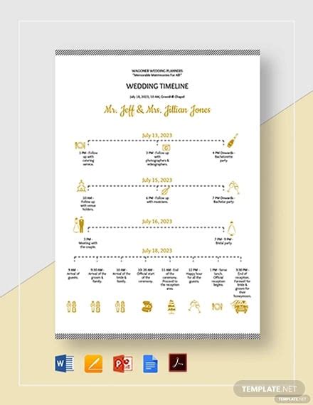 32+ Wedding Timeline Templates -Word, Excel, PDF, PSD, Vector EPS