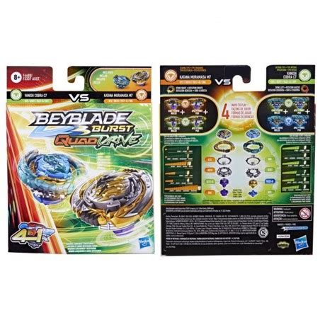 Beyblade Burst QuadDrive Pack de 2 toupies de compétition Vanish cobra