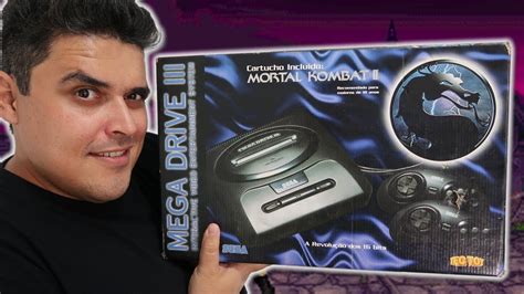 Mega Drive 3 da Tectoy Edição Mortal Kombat II Unboxing do Bichão