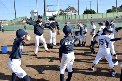 元プロ熱血指導 銚子 小中生に野球の楽しさ 木樽正明さん、篠塚和典さん、沢井良輔さんら 千葉日報オンライン